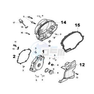 XPS 125CT EU drawing CRANKCASE COVER