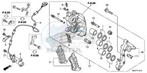 VFR1200XLF CrossTourer - VFR1200X 2ED - (2ED) drawing R. FRONT BRAKE CALIPER