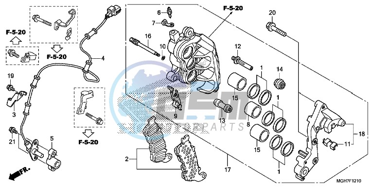 R. FRONT BRAKE CALIPER