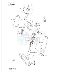 VL800 drawing STEERING STEM (VL800TL1 E24)