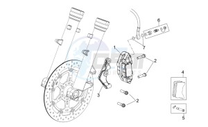 Pegaso Strada-Trail 650 ie drawing Front brake caliper III