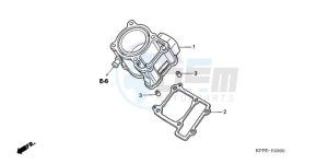 CBR125RW9 France - (F / CMF WH) drawing CYLINDER