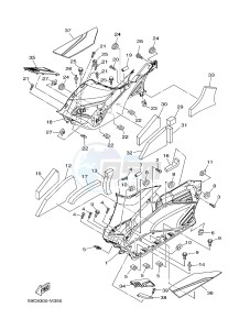 XP500 T-MAX 530 (59C8) drawing STAND & FOOTREST 2