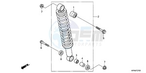 TRX420TEC TRX420 ED drawing REAR CUSHION