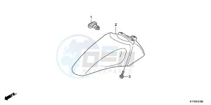 SH125B drawing FRONT FENDER