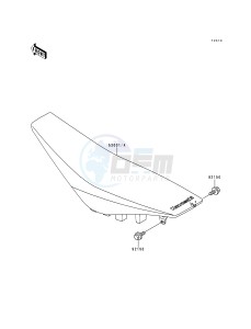 KX 250 L [KX250] (L1) [KX250] drawing SEAT