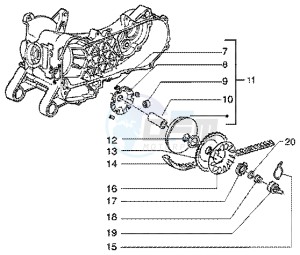 Liberty 50 4t drawing Driving pulley