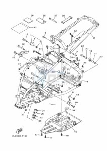 YFM700R (BCX8) drawing FRAME