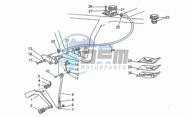 Rear master cylinder