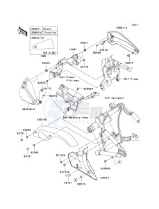 VN 2000 G [VULCAN 2000] (8F-9F) G8F drawing SIDE COVERS_CHAIN COVER