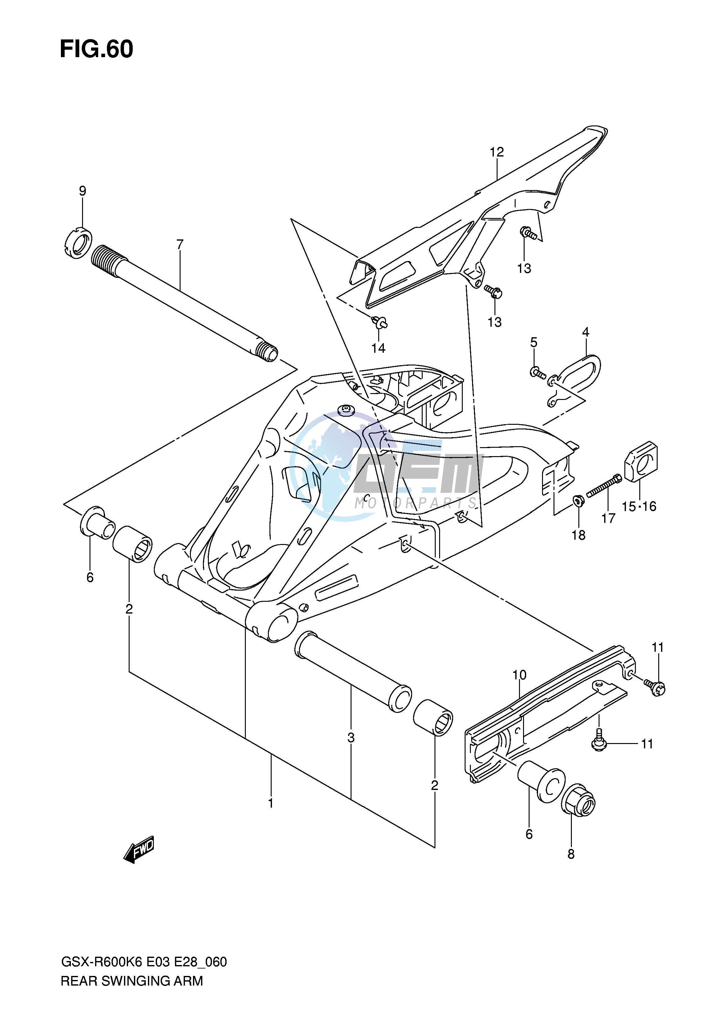 REAR SWINGING ARM