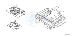 GL1800F GoldWing - GL1800-F 2ED - (2ED) drawing GASKET KIT A