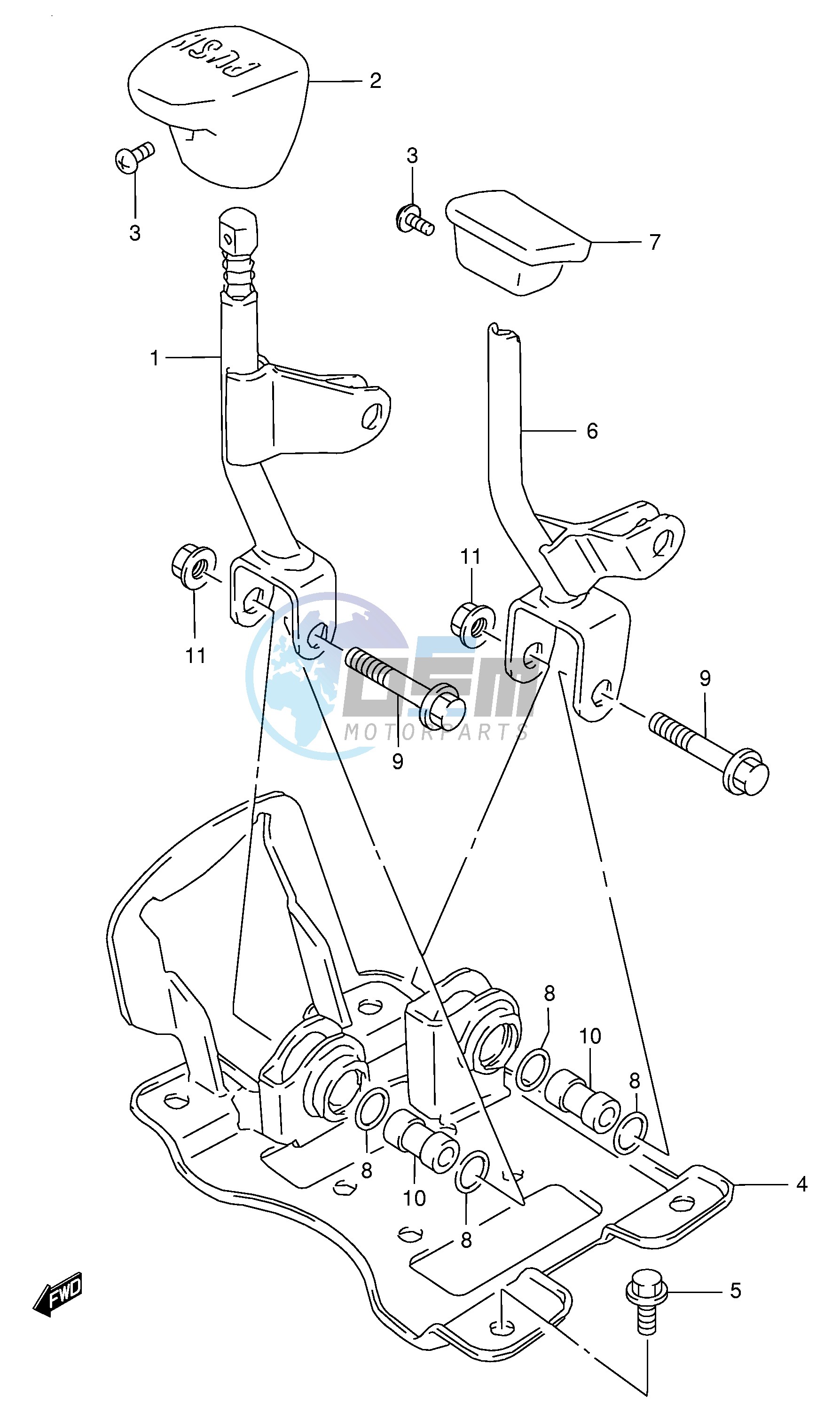 TRANSMISSION LEVER