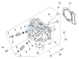 LX 150 4T USA drawing Head unit - Valve