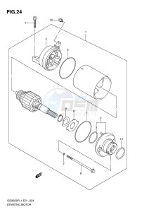 GSX650F (E21) Katana drawing STARTING MOTOR