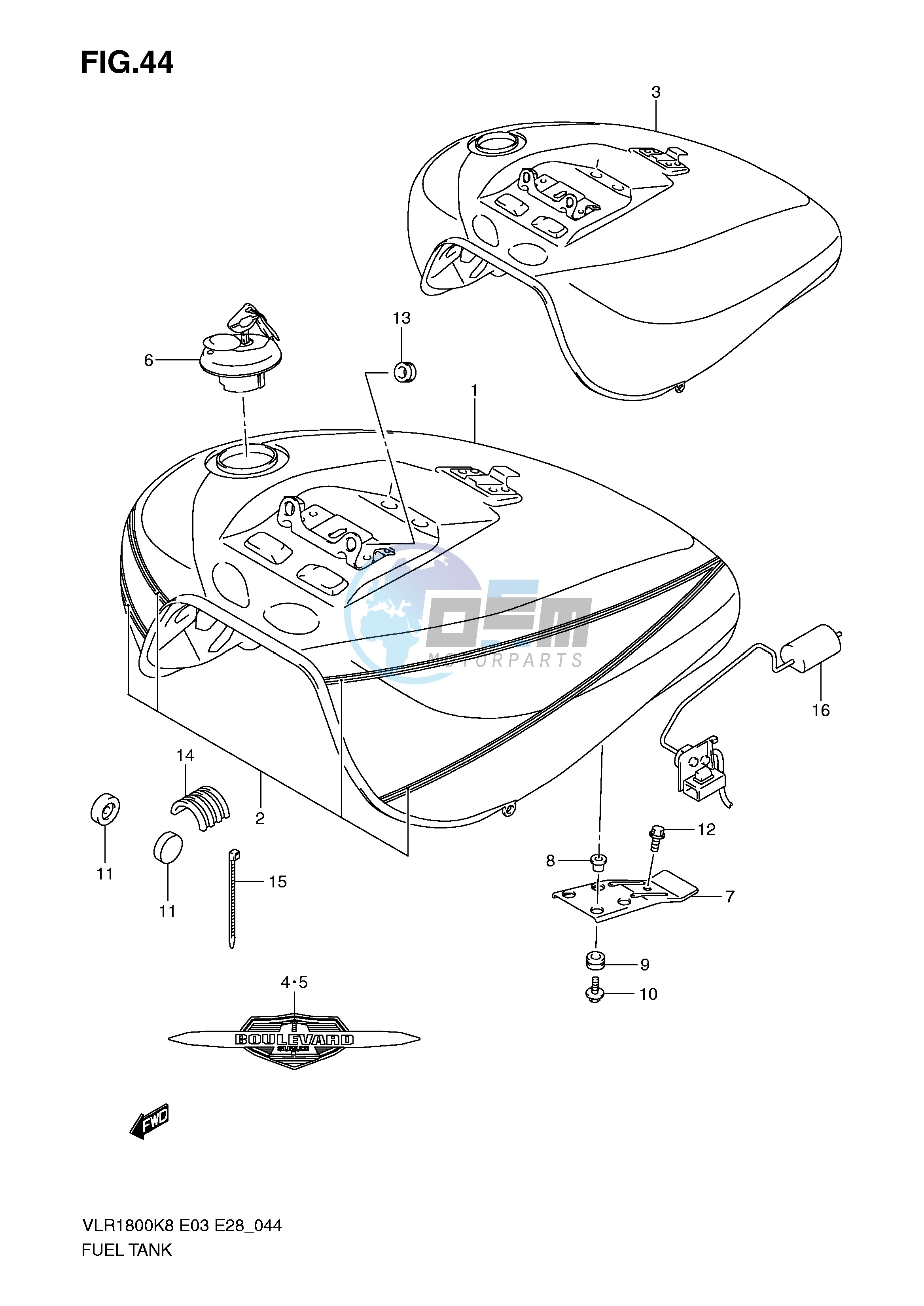 FUEL TANK (VLR1800TK8 TK9)