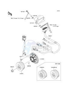 KX 250 R (R6F-R7F) R6F drawing GENERATOR