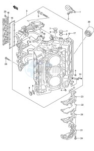 DF 225 drawing Cylinder Block