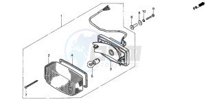 VF750C2 drawing TAILLIGHT