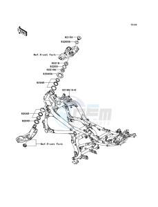 VERSYS KLE650B7F GB XX (EU ME A(FRICA) drawing Frame