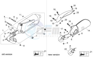 Mojito custom 50 2t (eng. piaggio) drawing Exhaust pipe