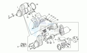 V 11 1100 Sport - Mandello Sport/Mandello drawing Starter motor