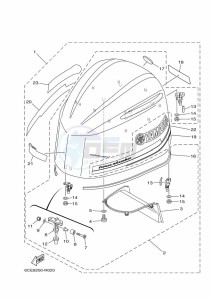 F225HETX drawing FAIRING-UPPER