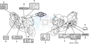 VFR8009 Ireland - (EK / MME TWO) drawing CAUTION LABEL