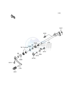 ZZR1400 ABS ZX1400JGF GB XX (EU ME A(FRICA) drawing Gear Change Mechanism