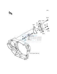 KLX450R KLX450AGF EU drawing Water Pump