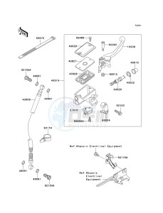 EX 500 D [NINJA 500R] (D6F-D9F) D6F drawing FRONT MASTER CYLINDER