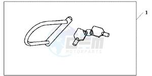 CB600FB drawing U LOCK