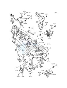 NINJA_250SL BX250AFF XX (EU ME A(FRICA) drawing Frame Fittings