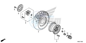 TRX500FPAE TRX500FPA Europe Direct - (ED) drawing FRONT WHEEL