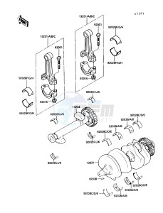 EN 450 A [454 LTD] (A6) [454 LTD] drawing CRANKSHAFT