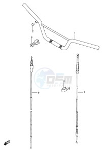 RM80 (E24) drawing HANDLEBAR - CABLE