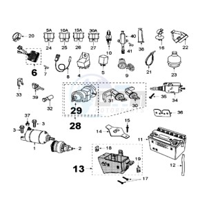 SAT125 E drawing ELECTRIC PART