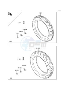 VERSYS KLE650A8F GB XX (EU ME A(FRICA) drawing Tires