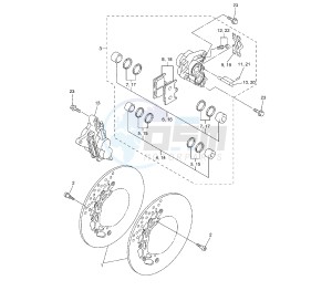 FZ1-NA 1000 drawing FRONT BRAKE CALIPER