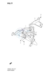 AN650Z ABS BURGMAN EXECUTIVE EU drawing REAR FENDER