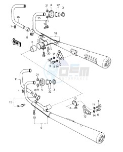 KZ 1000 E [SHAFT] (E1-E2) [SHAFT] drawing MUFFLERS