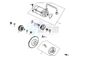 DXR QUAD - 200 cc drawing STARTING MOTOR