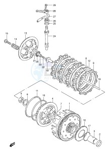 TU250X (E2) drawing CLUTCH