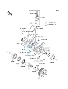 JET SKI ULTRA 250X JT1500B8F FR drawing Crankshaft