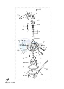 PW50 AUSTRIA drawing CARBURETOR