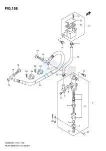 GSX650F (E21) Katana drawing REAR MASTER CYLINDER (GSX650FL1 E21)