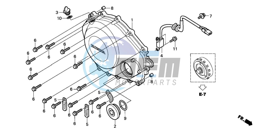 RIGHT CRANKCASE COVER