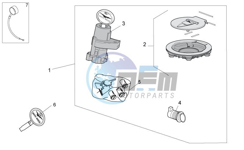 Lock hardware kit