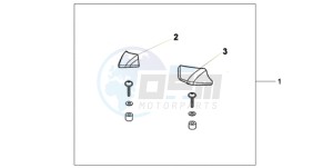 XL1000V9 Ireland - (EK) drawing PILLION ARM REST SET