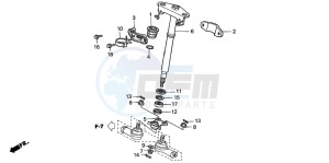 TRX350FM FOURTRAX 350 4X4 drawing STEERING SHAFT